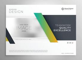 stylish business presentation modern template design vector