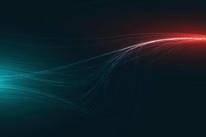 digital technology abstract light streaks background design vector