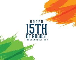abstract 15th of august independence day of india background vector
