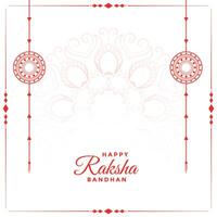 happy raksha bandhan festival background with text space vector