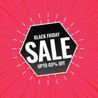 black friday sale pink background design vector