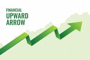 financial incline growth upward arrow trend background design vector