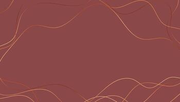 stylish wavy golden shiny lines background design vector