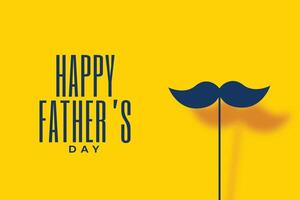 happy father's day yellow banner in paper style vector