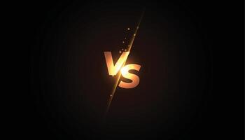 versus vs screen banner design  for battle or comparision vector