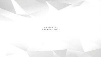 white abstract geometric shape background design vector