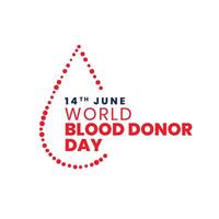 world blood donor day 14th june awareness poster vector