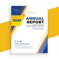 modern annual report business brochure template design vector
