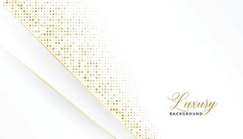 white and gold luxury background with glitter vector