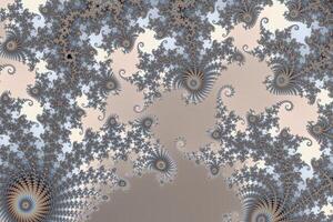 Beautiful zoom into the infinite mathematical mandelbrot set fractal. photo