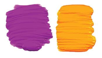 resumen púrpura y amarillo acuarela pintar textura antecedentes vector