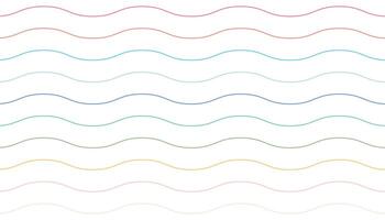 wave pattern colorful background in line style vector