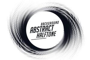 abstract swirl grunge halftone pattern frame background vector