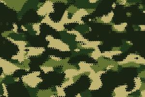 military camouflage texture in green shade pattern vector