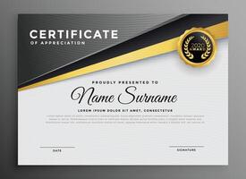 stylish certificate template for multipurpose use vector