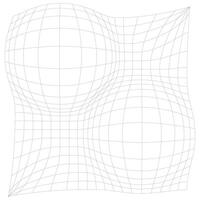 Abstract 3d generative glitched grid wireframe vector design