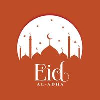 eid al adha flat style wishes greeting background vector