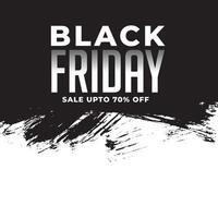 abstract black friday sale template in grunge style vector