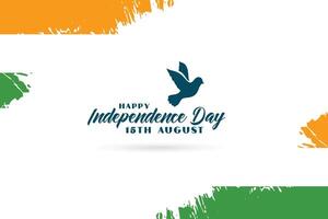 15 august independence day background with peace bird vector