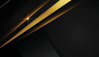 black and golden premium luxury background design vector