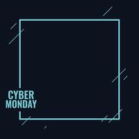 Stylish cyber monday tech background for discount vector