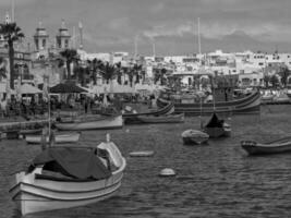 Marsaxlokk en Malta isla foto