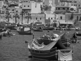 marsaxlokk on malta island photo