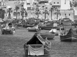 marsaxlokk on malta island photo