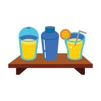 Fruta jugo y zalamero en un vaso vector ilustración gráfico diseño. recursos gráfico icono elemento diseño. vector ilustración con un cocina equipo tema