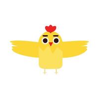 Cute chicken icon logo vector isolated on white background for your web and mobile app design. resources graphic element design animal, nature and environmental themes