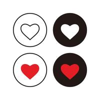 Heart icons set. Heart icon vector. Heart icon vector. Heart icon vector. resources graphic icon element design. Vector illustration with social media theme ui icon