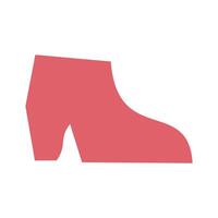 Women's shoes icon. Flat color design. Vector Illustration. Clean Look Trendy Icon...