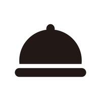 Restaurant cloche icon vector isolated on white background for your web and mobile app design