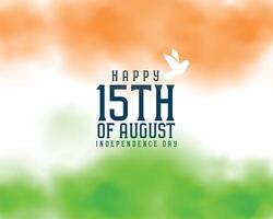 indian independence day watercolor style background vector