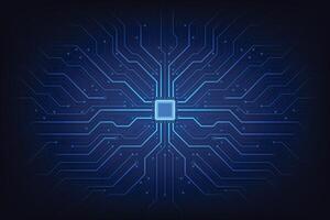 Circuit board. Technology background. Central Computer Processors CPU concept. Motherboard digital chip. vector