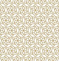 Seamless abstract geometric pattern in Islamic style vector