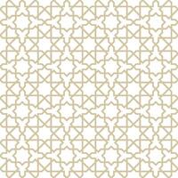 Seamless abstract geometric pattern in Islamic style vector