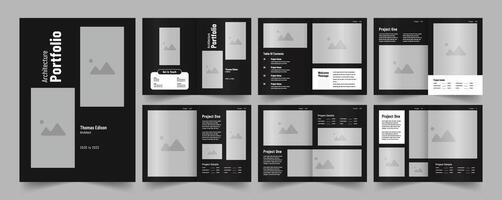 Architecture portfolio design or portfolio template vector