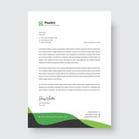 Clean and professional corporate modern letterhead design, creative modern letter head design template vector