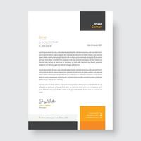Modern letterhead design template with blue color. creative modern letter head design template for your project. vector
