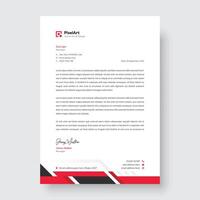 Professional corporate modern letterhead design, creative modern letter head design template vector