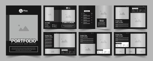 Architecture portfolio template or Portfolio template design vector