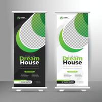 House sale rollup banner template, Standee rollup banner, x banner template vector