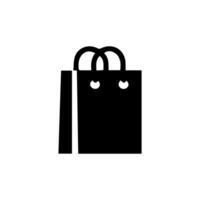 shopping bag silhouettes vector