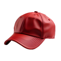 AI generated Close-up of Sports Red Cap Isolated on Transparent Background. Generative Ai png