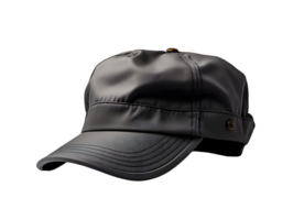 ai generado oscuro gris militar gorra aislado en transparente antecedentes. Ejército comando sombrero. generativo ai png