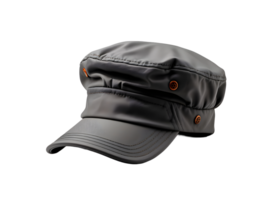 AI generated Dark Gray Military Cap Isolated on Transparent Background. Army Commando Hat. Generative Ai png