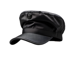 AI generated Dark Gray Military Cap Isolated on Transparent Background. Army Commando Hat. Generative Ai png