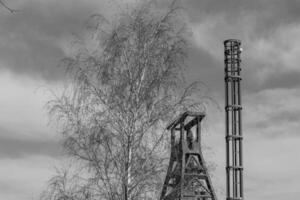 antiguo mina de carbón en el alemán ruhr aerea foto