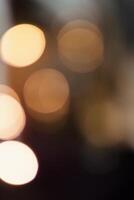 Blurred bokeh of glowing garland for background photo